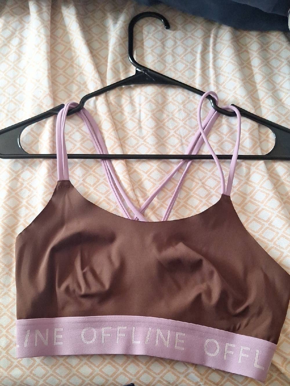 Aerie - Brown & Lilac Strappy Bralette